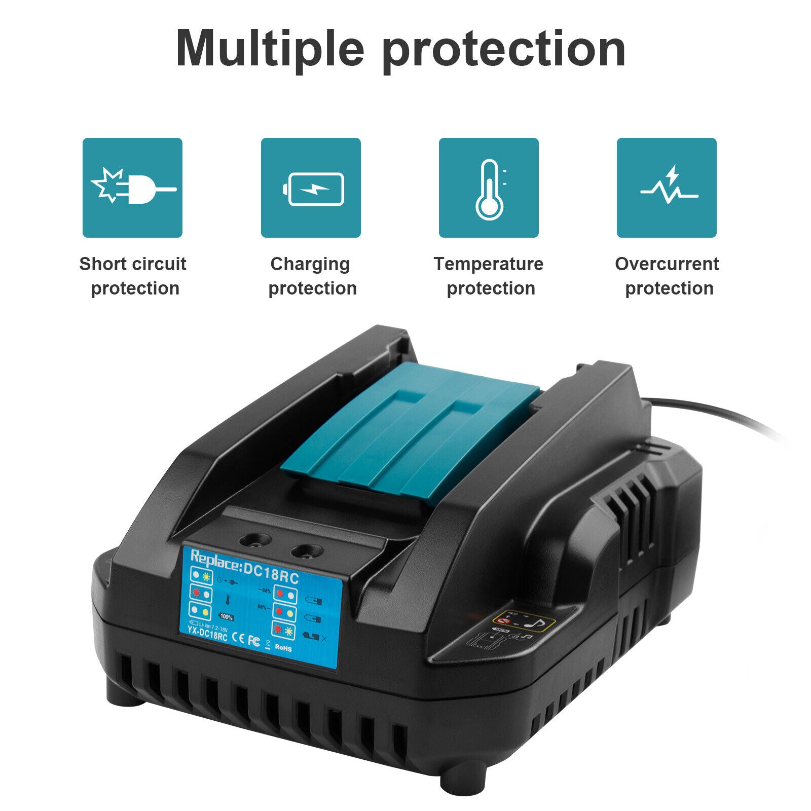 18V DC18RC Charger for Makita 18-Volt LXT Lithium Battery 18V DC18RC Charger for Makita 18-Volt LXT Lithium Battery